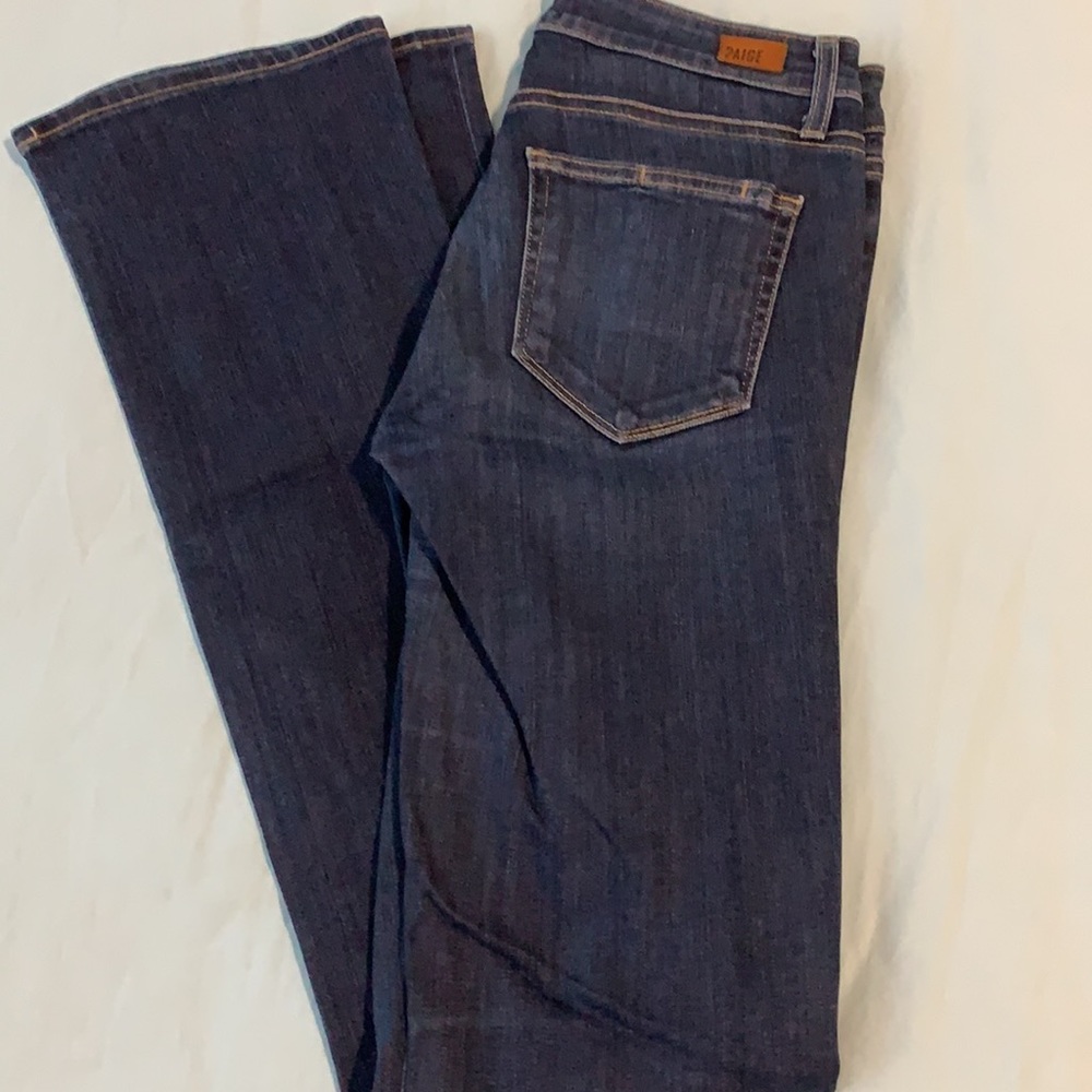 👖Paige Manhattan 34” boot cut stretch very comfortable denim jeans - Picture 3 of 9